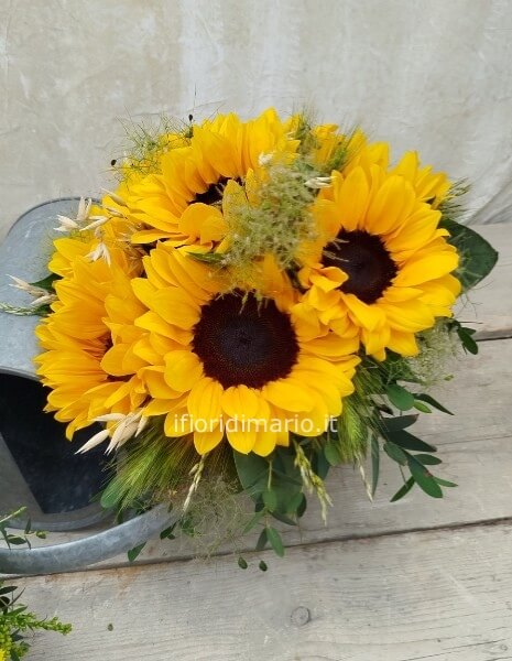 bouquet di girasoli- minimo n.6