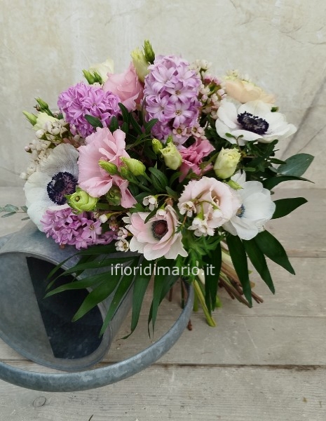 BOUQUET MIX-ANEMONI- GIACINTI